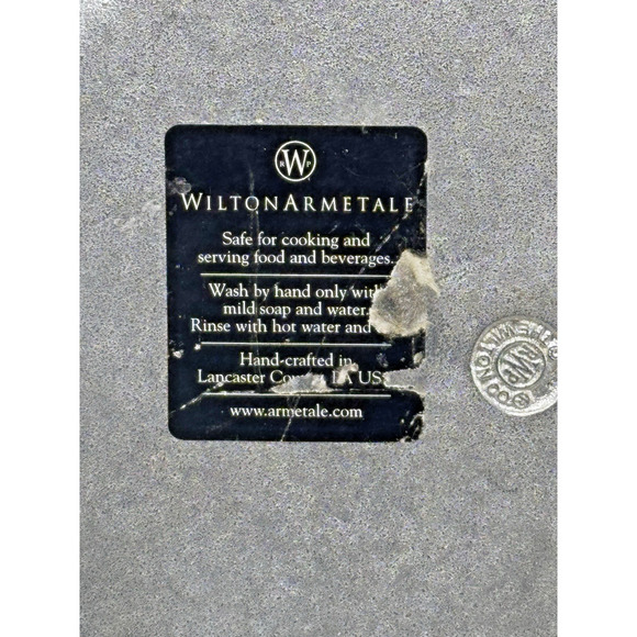 Wilton Armetale Pewter Platter Reggae Matte Plate Large Round heavy - Picture 5 of 5